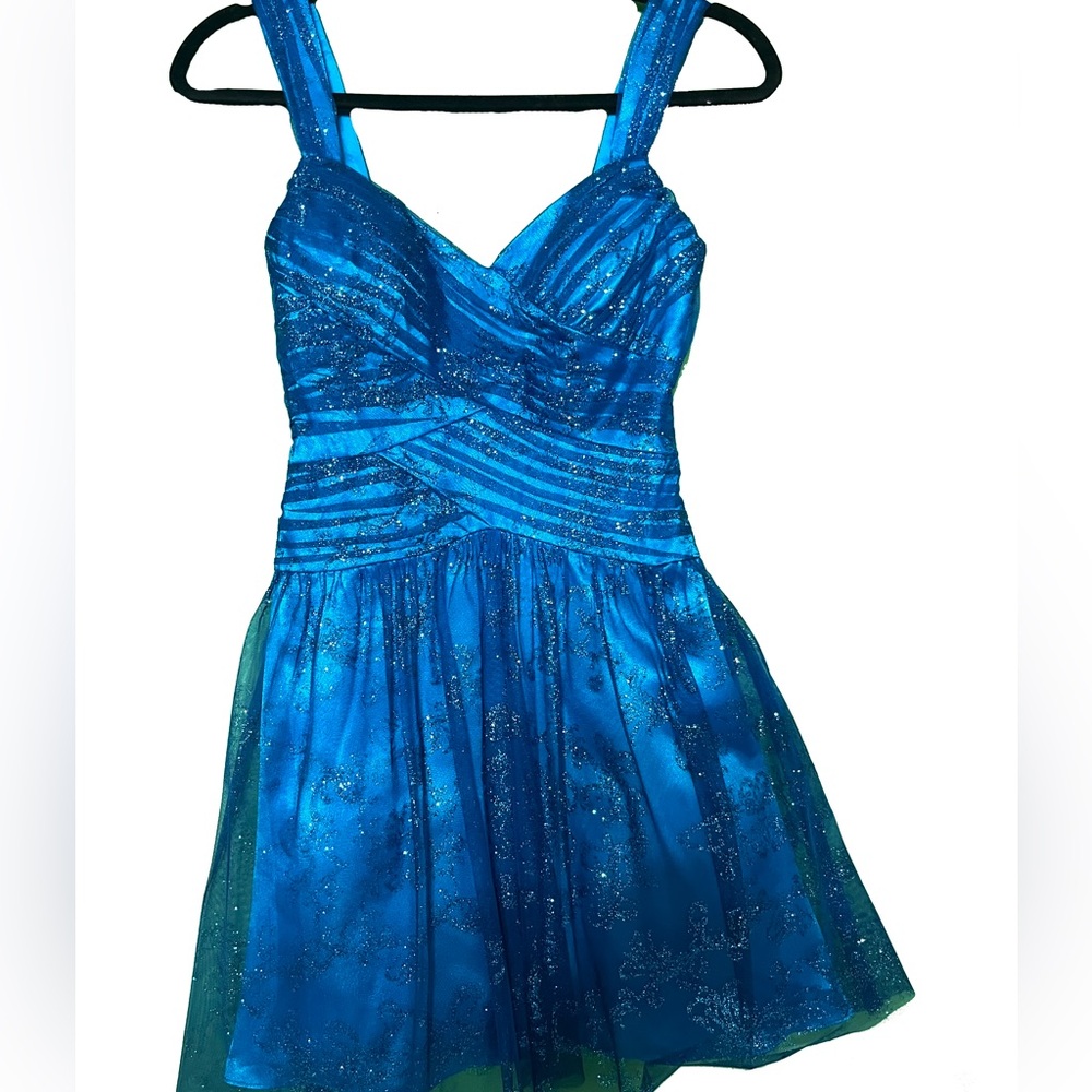 Sparkly teal Homecoming or Prom dress